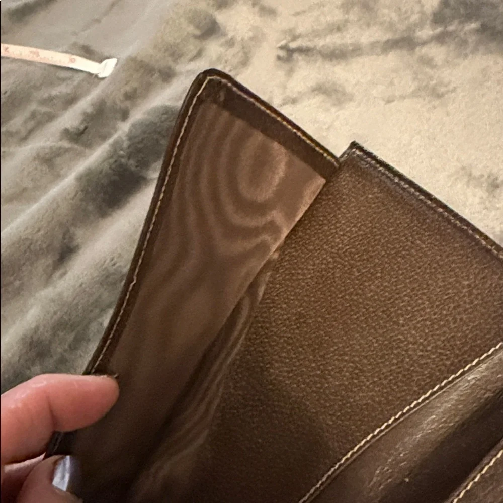 SALE!! Gucci Beige GG Canvas Brown Leather wallet and/or Organizer - Picture 8 of 13